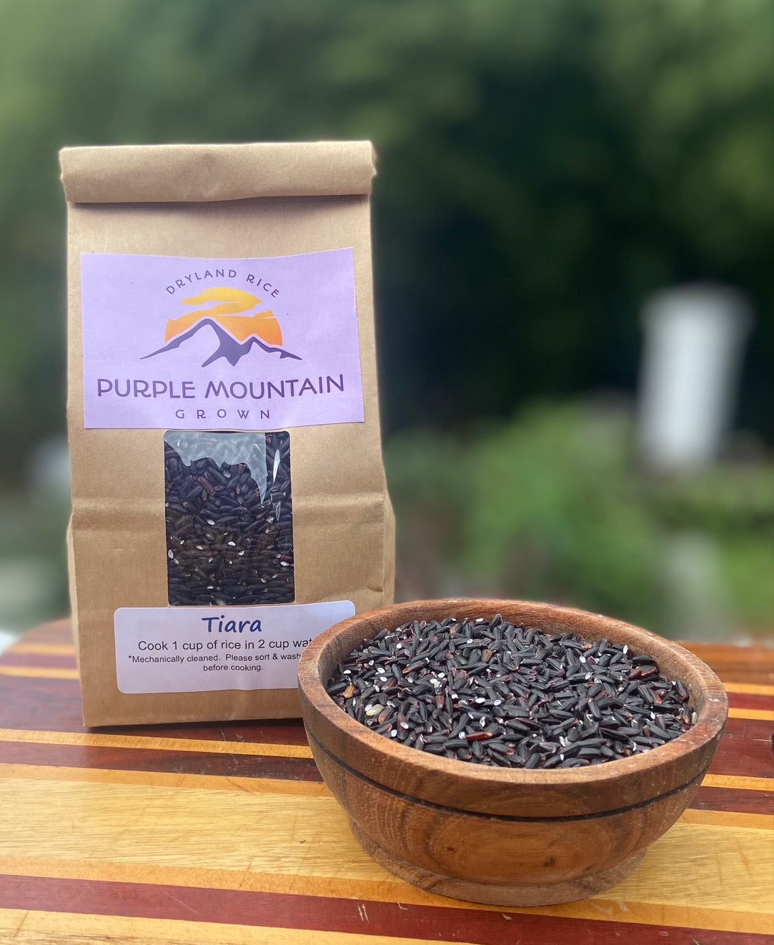 Tiara Black Rice – Purple Mountain Grown